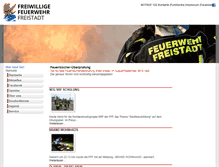 Tablet Screenshot of feuerwehr-freistadt.com